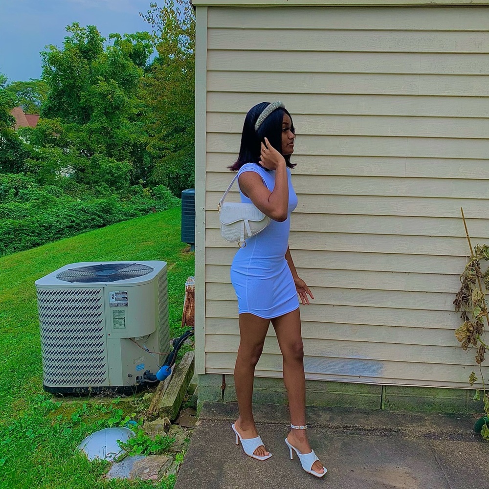 WORN ONCE! White mini dress